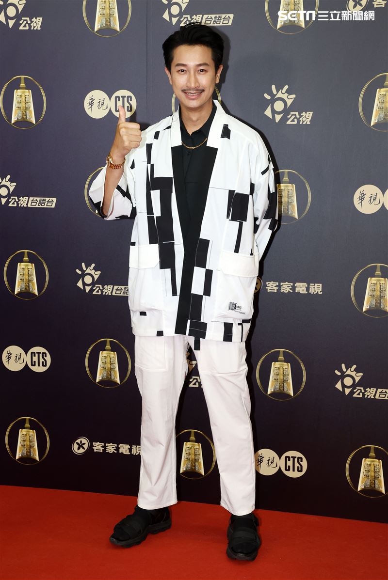 我的婆婆那麼可愛邱凱偉出席公視金鐘入圍茶會。（記者邱榮吉/攝影）