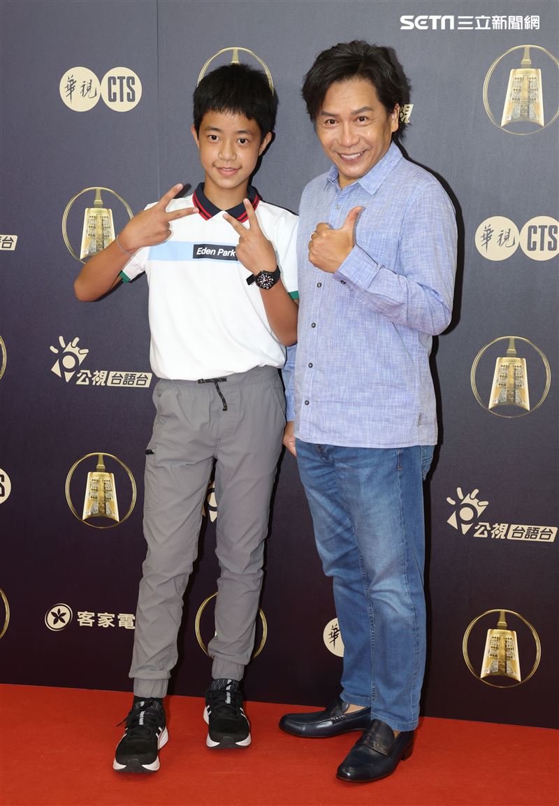 我的婆婆那麼可愛演員許傑輝、李奕樵出席公視金鐘入圍茶會。（記者邱榮吉/攝影）