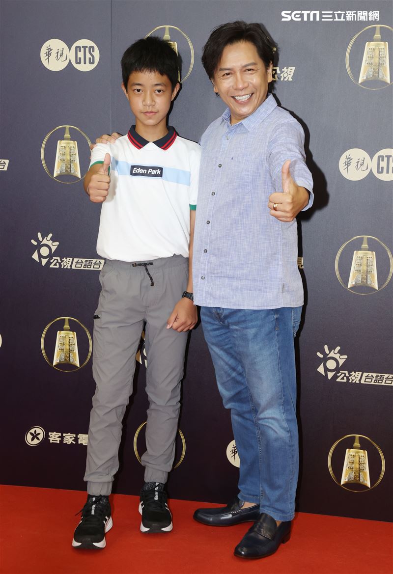 我的婆婆那麼可愛演員許傑輝、李奕樵出席公視金鐘入圍茶會。（記者邱榮吉/攝影）