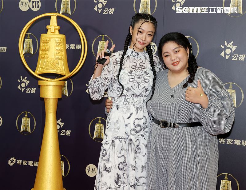 女孩上場演員蔡嘉茵、高倩怡出席公視金鐘入圍茶會。（記者邱榮吉/攝影）