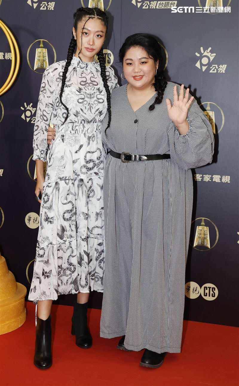 女孩上場演員蔡嘉茵、高倩怡出席公視金鐘入圍茶會。（記者邱榮吉/攝影）