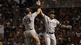 ▲史坦頓（Giancarlo Stanton）炸裂3分砲。（圖／路透社／達志影像）