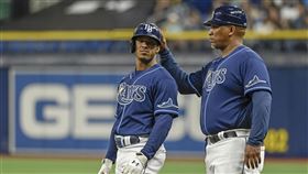 ▲光芒新秀法蘭柯（Wander Franco）連40場上壘。（圖／美聯社／達志影像）