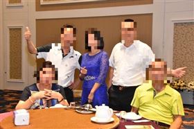 又是獅子會！聚餐沒隔板、合照沒口罩（圖／民眾提供）