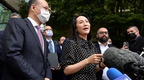 加國軟禁3年！孟晚舟獲釋大哭「感謝祖國」馬上搭機回中國。（圖／路透社／達志影像）