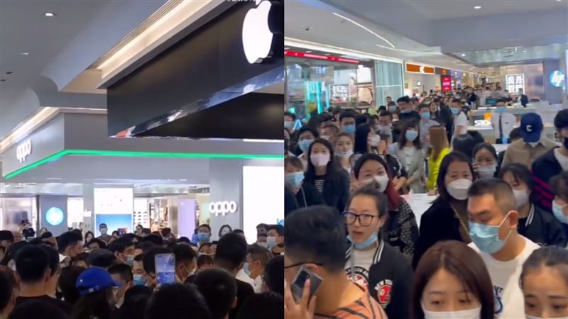 中國人搶iPhone13　商場暴動