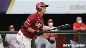 ▲樂天桃猿外野手朱育賢。（圖／記者劉彥池攝影）