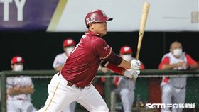 ▲樂天桃猿捕手林泓育。（圖／記者劉彥池攝影）