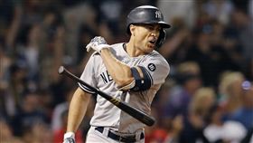 ▲史坦頓（Giancarlo Stanton）滿貫砲轟出芬威球場。（圖／美聯社／達志影像）