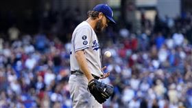 ▲柯蕭（Clayton Kershaw）4.2局挨2轟。（圖／美聯社／達志影像）