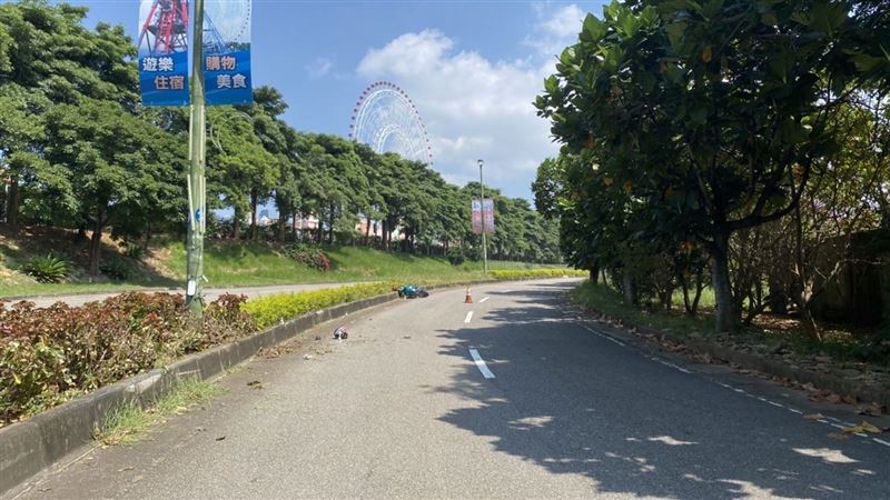 新／台中重機騎士上班途中　自撞命危