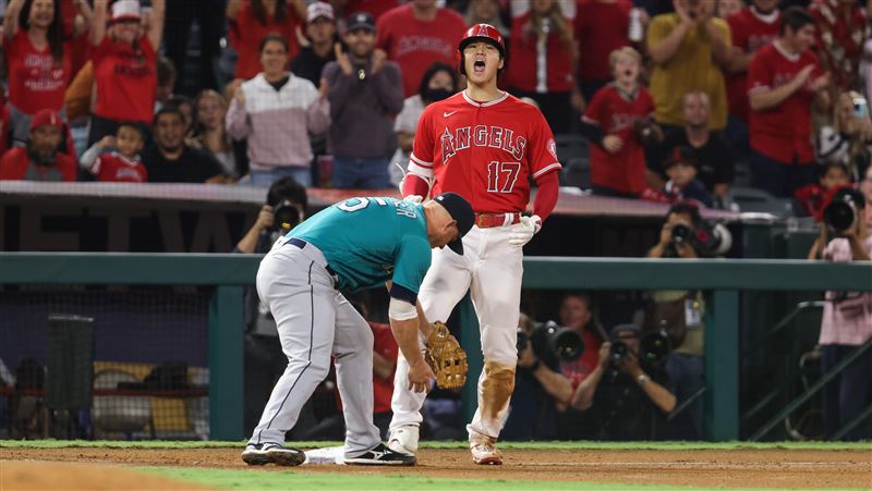 大谷沒開轟　改用三壘打和保送寫紀錄