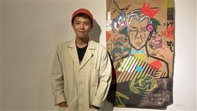 小鬼黃鴻升開個人畫展。圖／記者方佳琳攝影