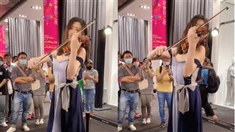 女星肩帶滑落「露大片白」觀眾還在拍