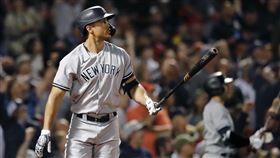 ▲史坦頓（Giancarlo Stanton）連3場開轟，洋基橫掃紅襪。（圖／美聯社／達志影像）