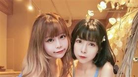 通通都2倍！美胸辣模「雙姝合體」　無害臉蛋藏爆炸曲線（圖／翻攝自糖糖IG）