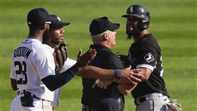 ▲白襪阿布瑞尤（Jose Abreu）單季29轟挨20次觸身球寫隊史紀錄。（圖／美聯社／達志影像）