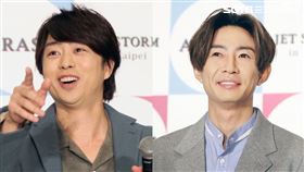 傑尼斯天團「ARASHI嵐」櫻井翔、相葉雅紀。（記者邱榮吉/攝影）