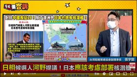 台灣韜略策進協會副理事長張宇韶在《94要客訴》表示，美國三艘潛艇同時出現，除了重要戰略嚇阻意涵外，也是浮出來給中國看，「我實力已經超過你」。