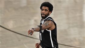 ▲厄文（Kyrie Irving）不願透露自己是否接種過疫苗。（圖／美聯社／達志影像）