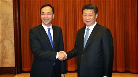 朱立倫,習近平（資料照／翻攝自中國國民黨）