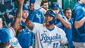 ▲培瑞茲（Salvador Perez）敲出本季第47轟。（圖／翻攝自皇家推特）