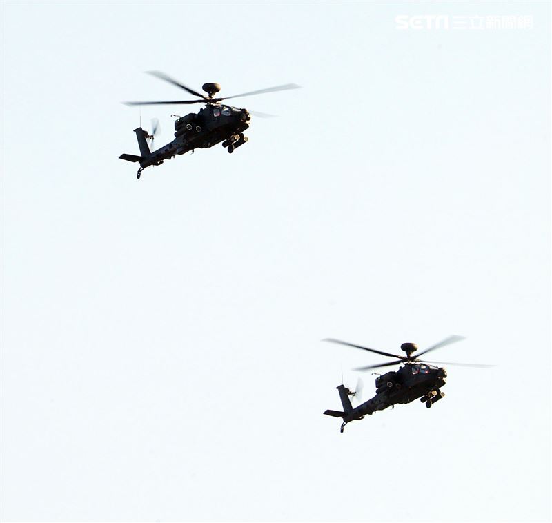 AH-64E阿帕契攻擊直升機。（記者邱榮吉/攝影）