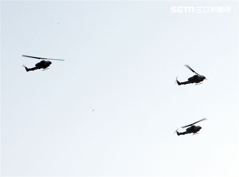 AH-1W眼鏡蛇攻擊直升機。（記者邱榮吉/攝影）