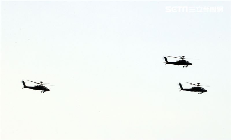 AH-64E阿帕契攻擊直升機。（記者邱榮吉/攝影）