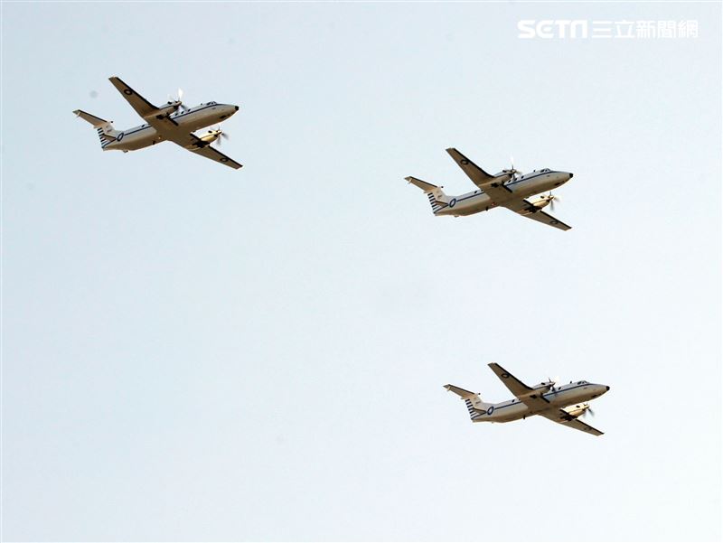 B-1900專機隊。（記者邱榮吉/攝影）