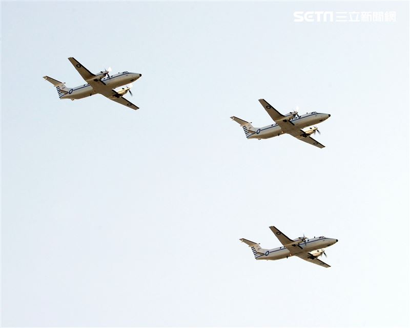 B-1900專機隊。（記者邱榮吉/攝影）