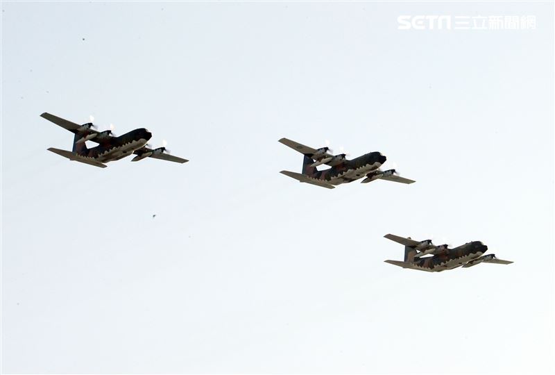 C-130H力士運輸機。（記者邱榮吉/攝影）