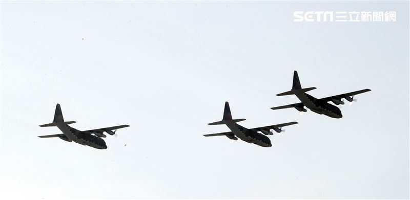 C-130H力士運輸機。（記者邱榮吉/攝影）