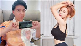 奎丁遭網友回嗆不用幫Toyz說話，讓她截圖對話回應。(圖／翻攝自zamy_dingIG)
