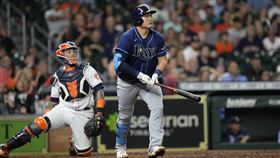 ▲坦帕灣光芒崔志萬擊出生涯50轟。（圖／美聯社／達志影像）