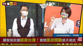 台灣好政連線發起人林延鳳在《94要客訴》質疑，羅智強的民調像是在幫中共恐嚇台灣人