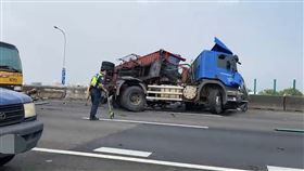 中山高,仁德段,北上,翻覆,回堵