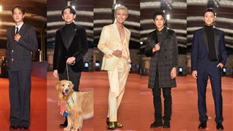 金鐘紅毯5帥出爐　「性感胸肌」搶眼