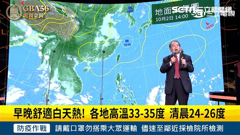 最後一次！任立渝超大銀幕金鐘報氣象