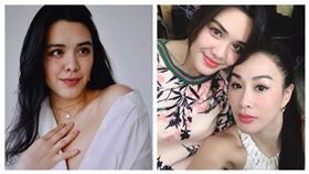 張敏鈞、鍾麗緹母女合照組合圖