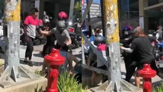 竹北麥當勞亂鬥！外送員遭安全帽尻頭