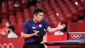 東奧桌球男單  莊智淵止步16強台灣「桌球教父」莊智淵（圖）27日晚間在東京奧運男子桌球單打16強賽迎戰埃及選手艾薩爾（Omar Assar），可惜最終在決勝局以7比11不敵對手，鏖戰7局後以3比4落敗，止步16強。中央社記者吳家昇攝  110年7月27日