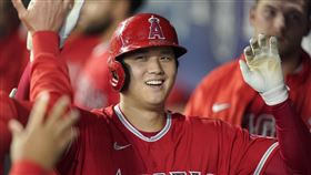 大谷翔平開轟。（圖／美聯社／達志影像）