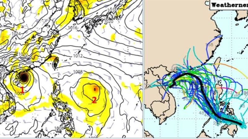 國慶恐有「雙颱」來亂？一週天氣出爐