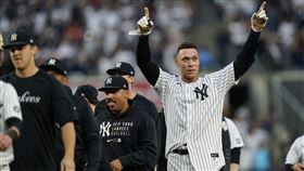 ▲賈吉（Aaron Judge）敲出再見安打。（圖／美聯社／達志影像）