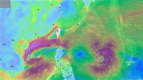 「圓規」颱風、「獅子山」颱風。（圖／翻攝自氣象局）
