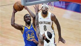 ▲威金斯（Andrew Wiggins）已接種疫苗，新球季可以在勇士主場出賽。（圖／美聯社／達志影像）