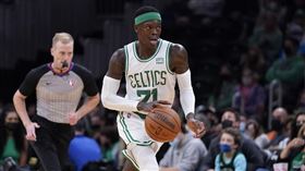 ▲施洛德（Dennis Schroder）轉戰塞爾提克，熱身賽首戰僅得6分。（圖／美聯社／達志影像）