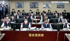 台北市警察局長楊源明在警政衛生委員會接受北市議員質詢 翻攝