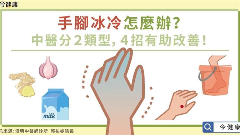 手腳冰冷怎麼辦？關鍵４招有助改善！